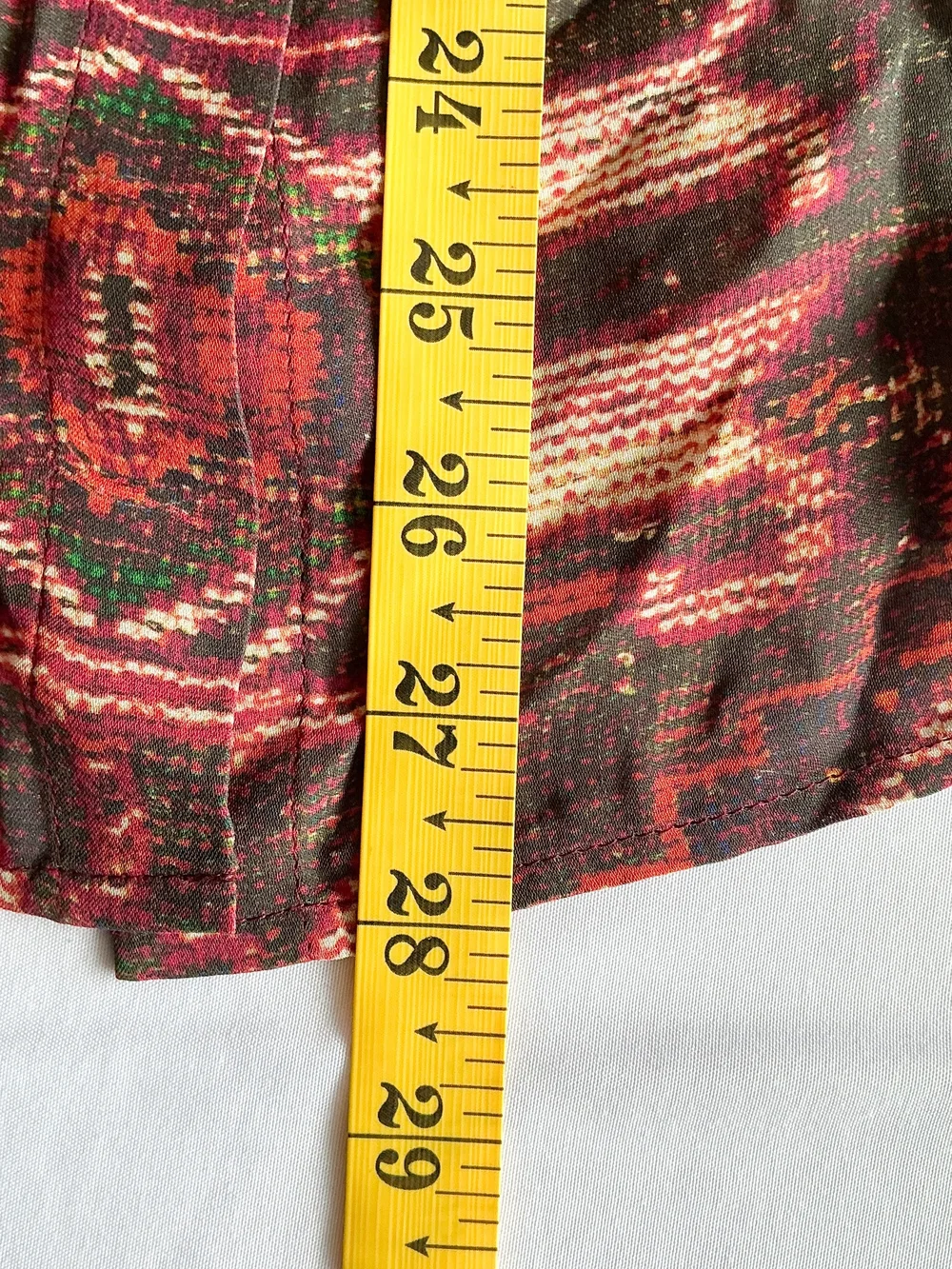 Tory Burch 100% Silk Aztec pleated Colorful Sheer Midi Long Sleeve Tunic Size 0
